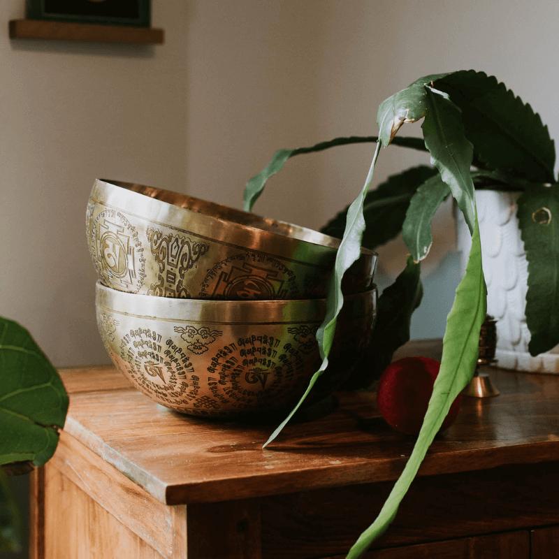 Etched Singing Bowls