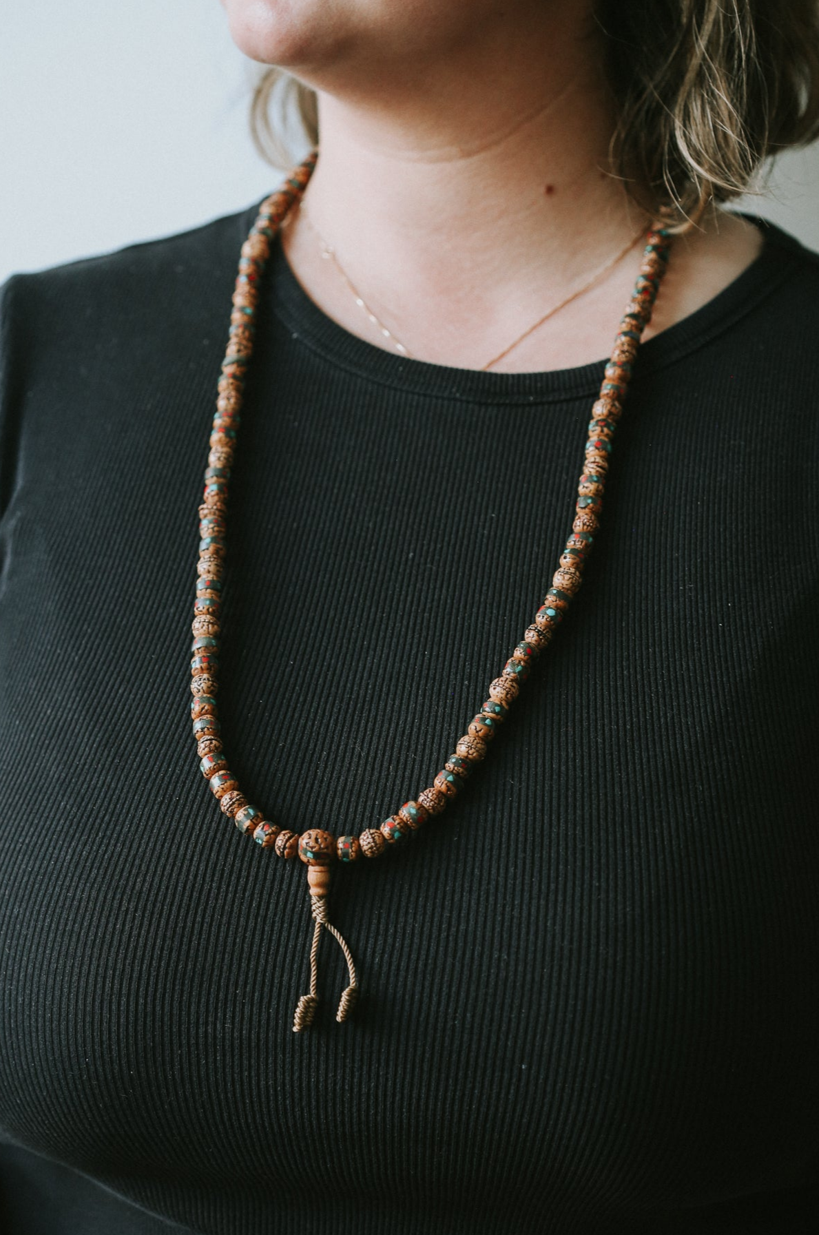 Art & Heritage Inlaid Rudraksha Mala