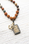 Grounded Thai Buddha Riverstone Mala