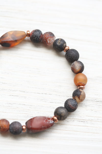 Tibetan Dragon Vein Agate Bracelet