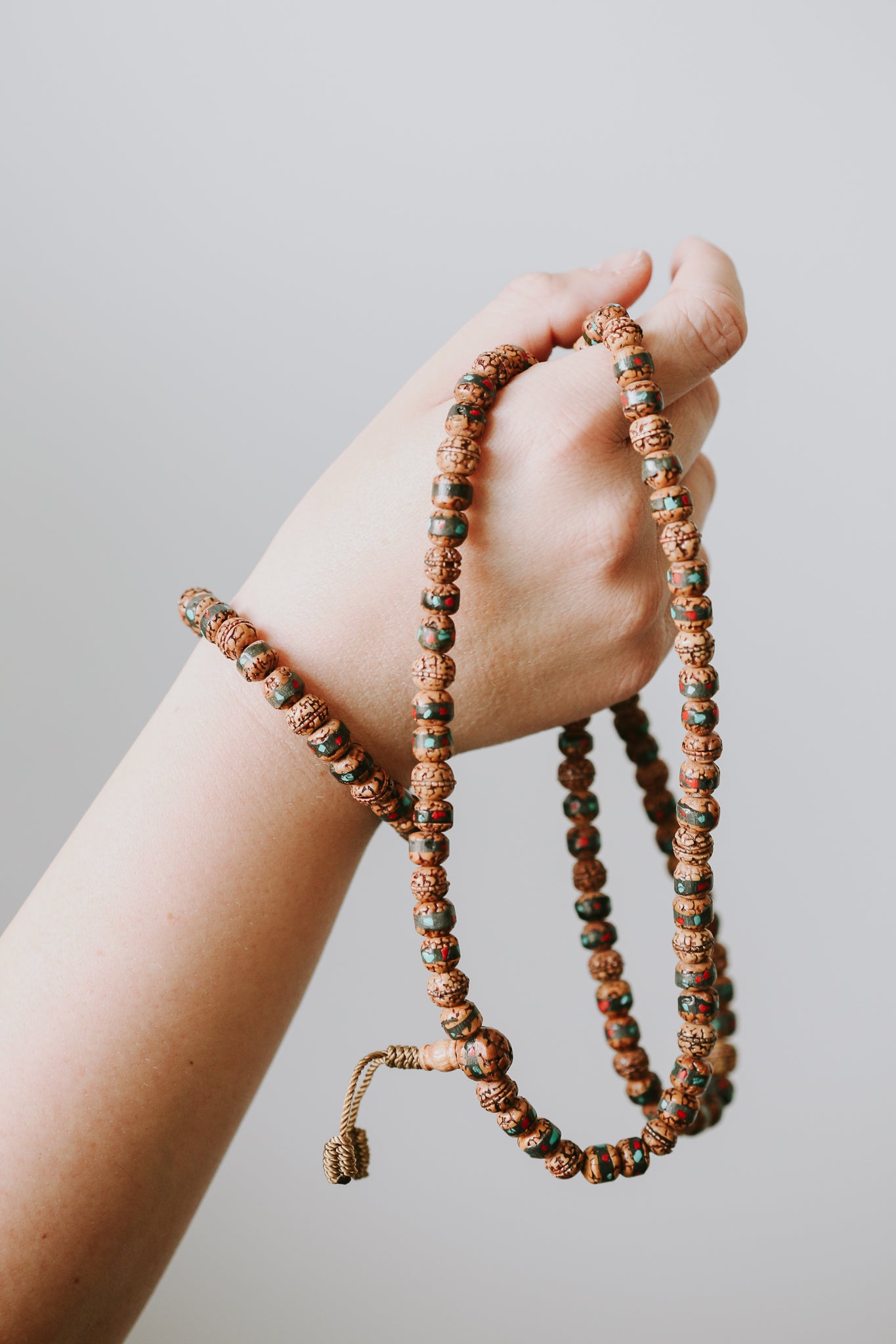 Art & Heritage Inlaid Rudraksha Mala