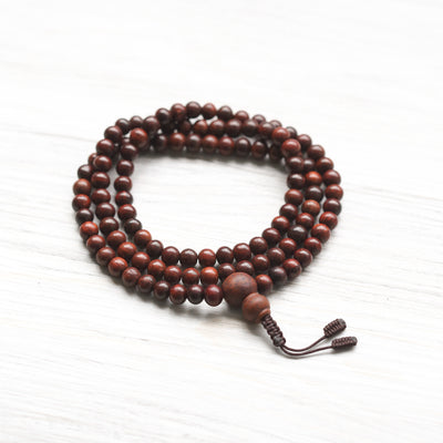 Calming Thai Rosewood Mala & Bracelet Set