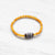 Baltic Amber Striped Dzi Bracelet