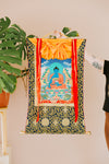 Meditating Medicine Buddha Framed Thangka