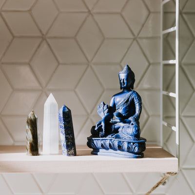 Meditating Medicine Buddha Statue