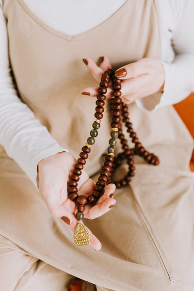 Energizing Bodhi Seed Mala & Bracelet Set