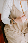 Anxiety-Relieving Lotus Seed Mala & Bracelet Set