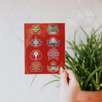 Eight Auspicious Symbols Sticker Sheet