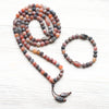 Tibetan Dragon Vein Agate Mala