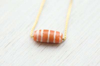 Ancient Striped Carnelian Bead