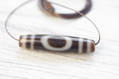 Dzi Beads True Agate Sky Door Dzi Bead DZ202
