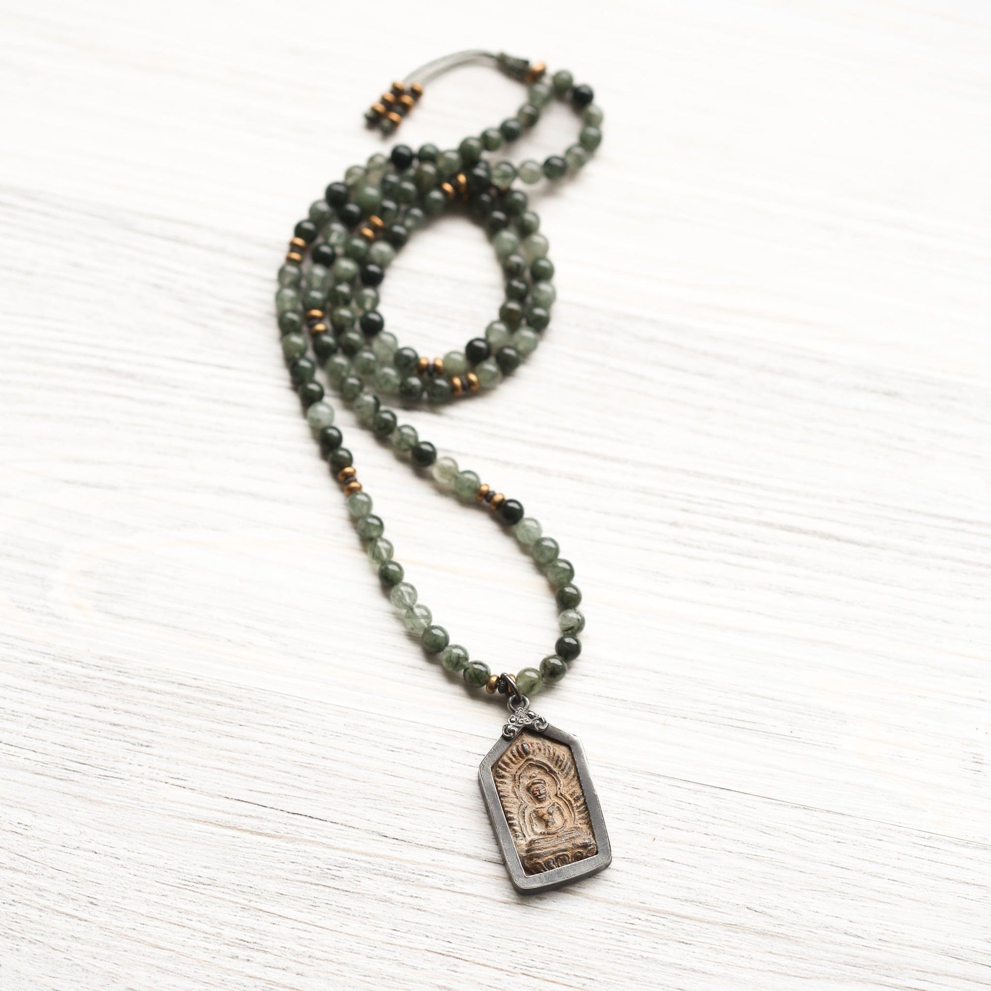 Mala Beads Dream Recall & Monk Made Amulet Mala ML923