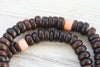 Mala Beads Gift of Ages Antique Coral & Tulsi Wood Mala ML933