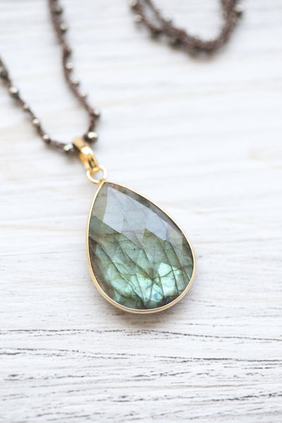 Necklaces Labradorite Pendant Necklace jn371