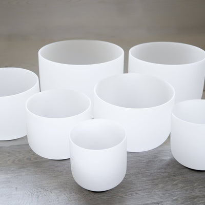 Singing Bowls Set of 7 Crystal Chakra Bowls Crystal Singing Bowl SB237-1