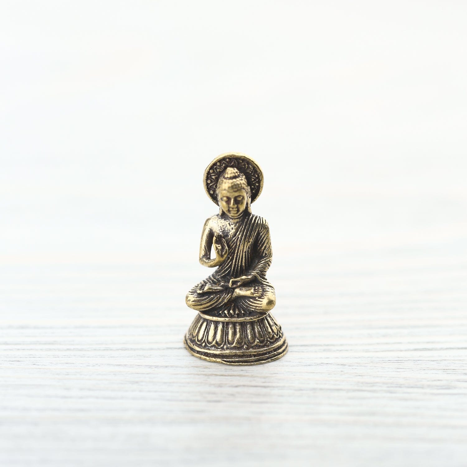 Amazon.com: Ornerx Thai Sitting Buddha Statue for Home Decor Ivory 6.7 