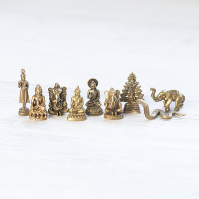 Statues Tiny Brass Elephant Statue ST184