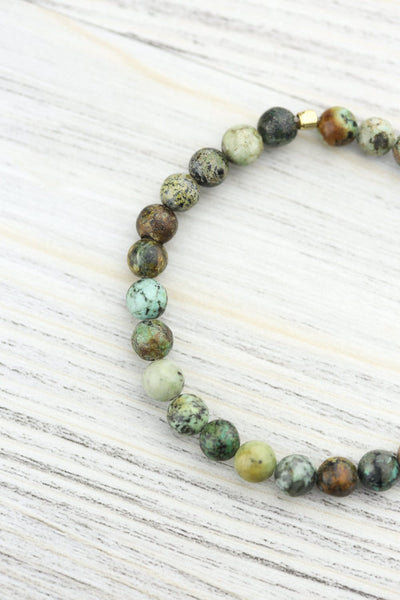 Wrist Malas African Turquoise Mala Bracelet