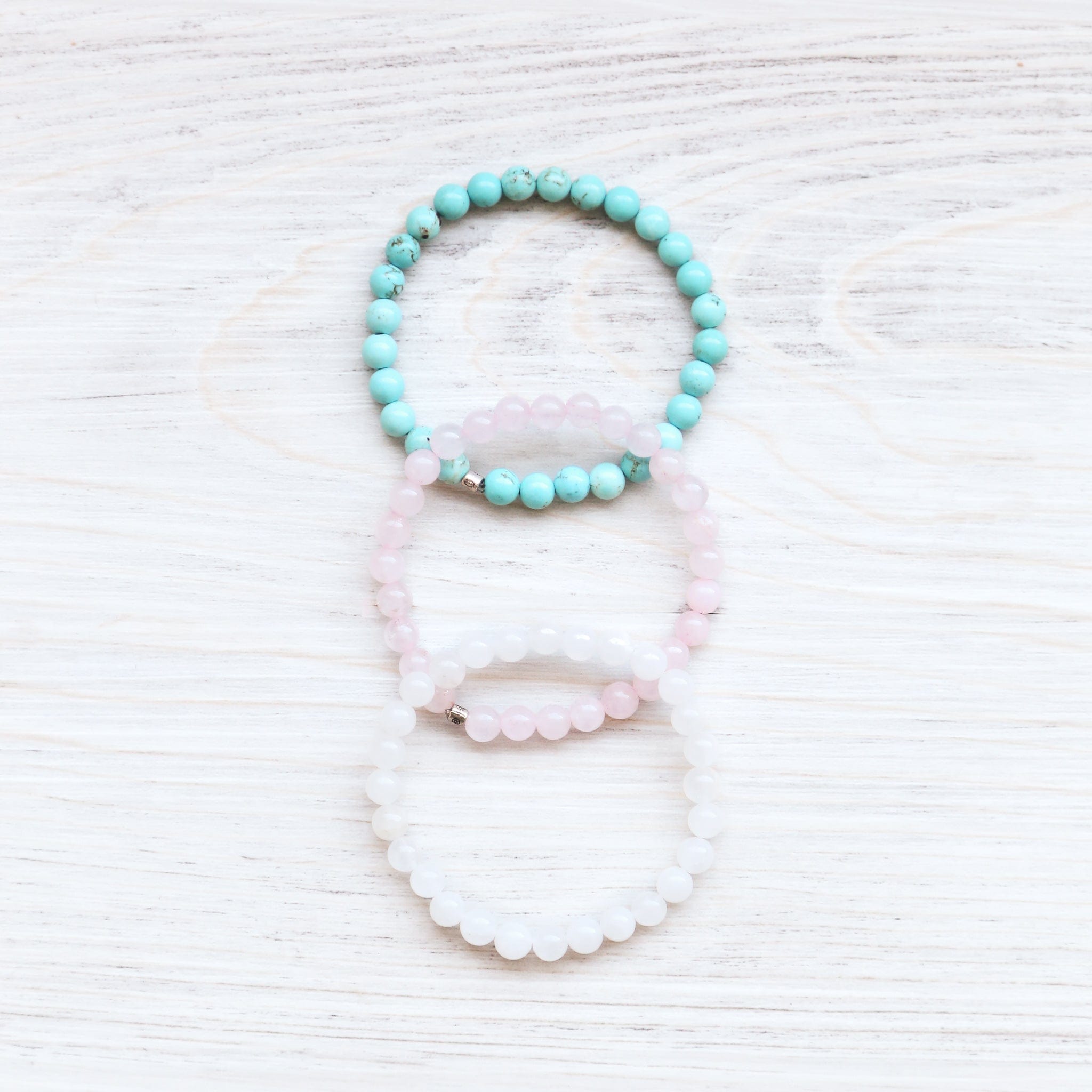 Wrist Malas Clarity & Compassion Bracelet Set / Small The Everyday™ Mala Bracelets WM606.WM608.WM640.SM-1