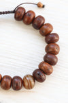 Wrist Malas Default Tibetan Agate Dzi And Bodhi Wrist Mala wm310