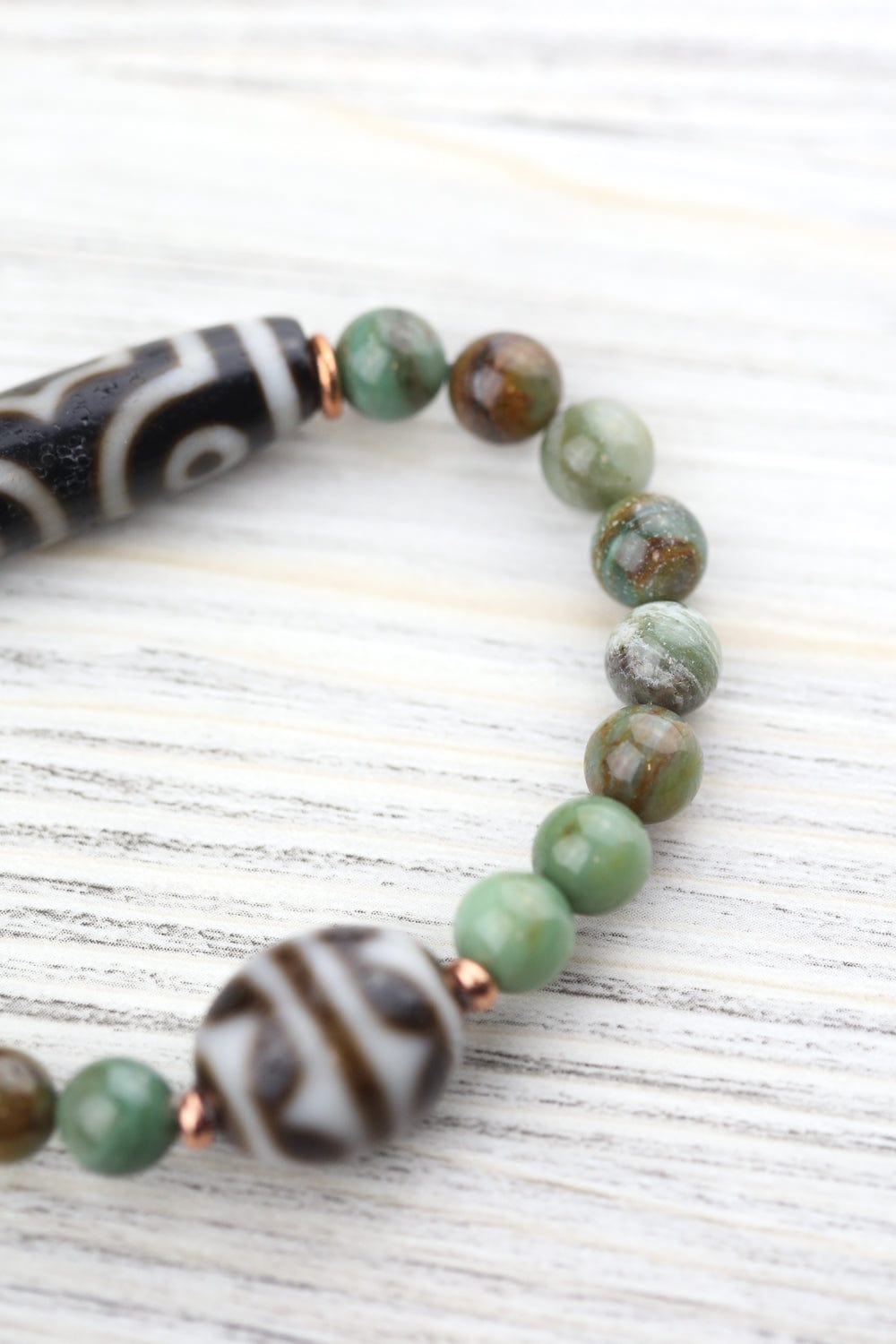 Wrist Malas Double Dzi Mystical Bracelet