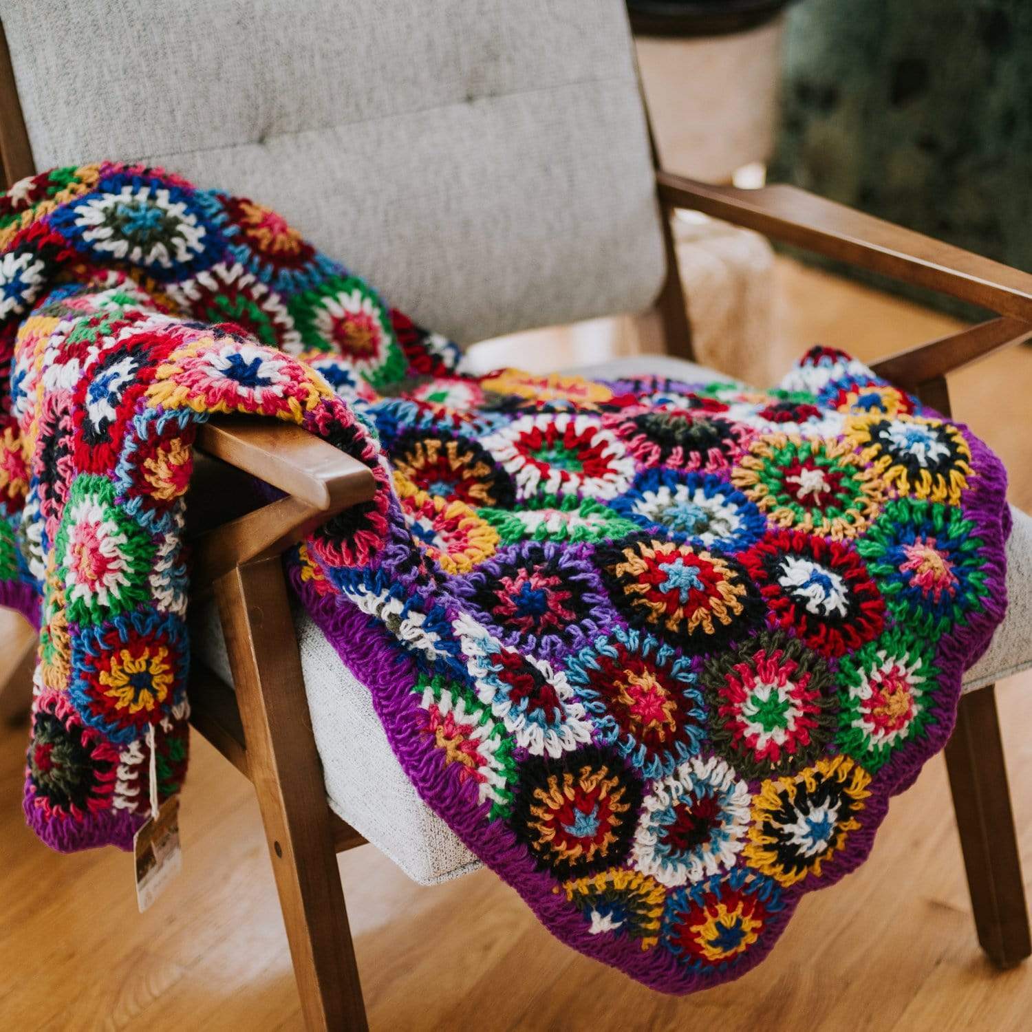 Vintage Crochet Afghan Pattern Book Scrap Bag Afghans -  Canada