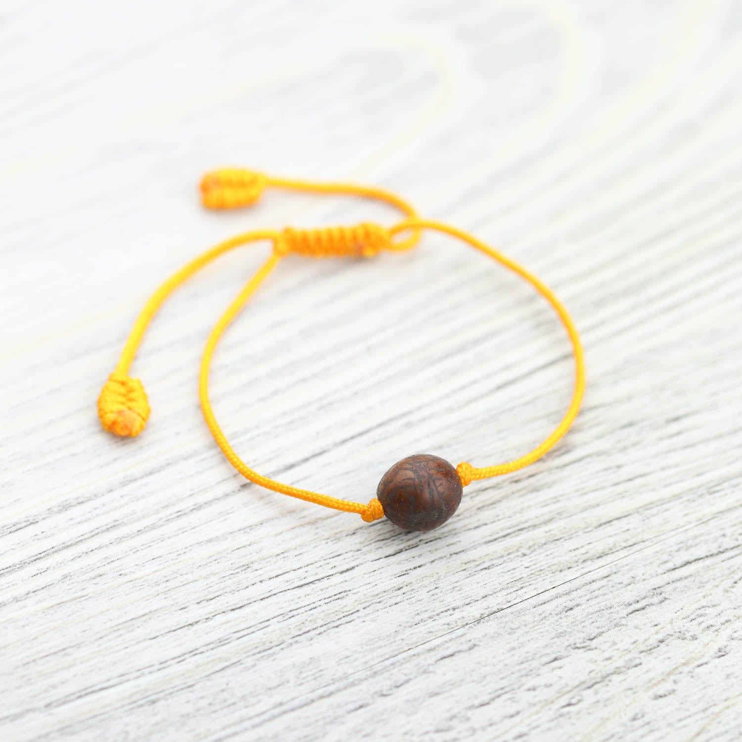 Miharu Anchor OrangeYellow Thread Bracelet  Amazonin Jewellery