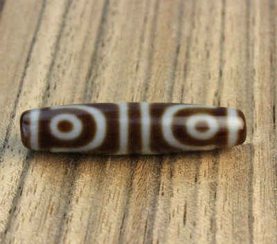 Dzi Beads,One of a Kind Default Four Eye Tibetan Dzi Bead dz105