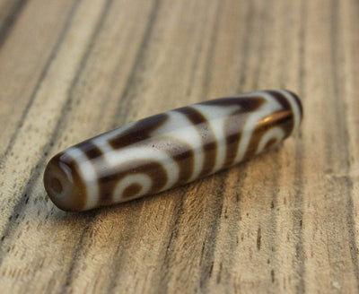 Dzi Beads,One of a Kind Default Four Eye Tibetan Dzi Bead dz105