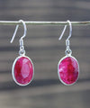 Earrings Default Ruby and Sterling Silver Earrings je261