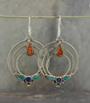 Earrings Default Three-Spirals Tibetan Earrings je238