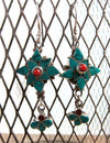 Earrings Default Turquoise Star Drop earrings je061