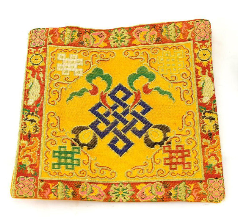 Handmade Brocade Altar Cloth Eternal Knot - DharmaShop