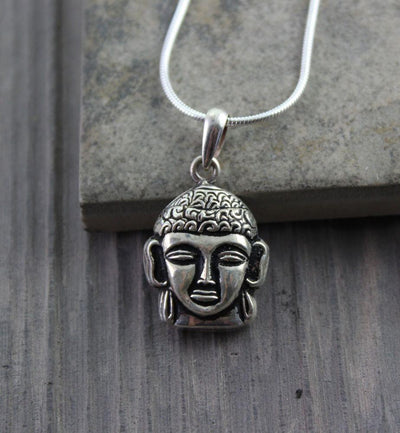 Jewelry,Buddha,Under 35 Dollars,Men's Jewelry Default Buddha Head Silver Pendant jp025