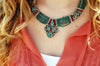 Jewelry Default Turquoise Intricately Beaded Necklace jn212