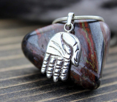 Jewelry,New Items,Buddha,Under 35 Dollars,Men's Jewelry Default Sterling Silver Buddha Hand Pendant jp461