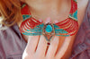 Jewelry,New Items Default Turquoise and Coral Small Bead Necklace jn171