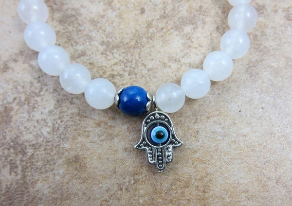 Snow Quartz and Hamsa Mala - DharmaShop