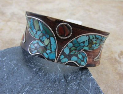 Jewelry,One of a Kind,New Items,Tibetan Style Default Tibetan Wooden Inlay Bracelet jb042