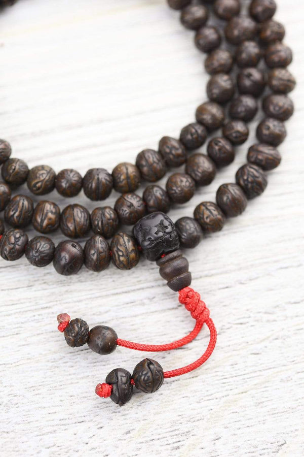 108 Bead Dark Raktu Prayer Mala - DharmaShop