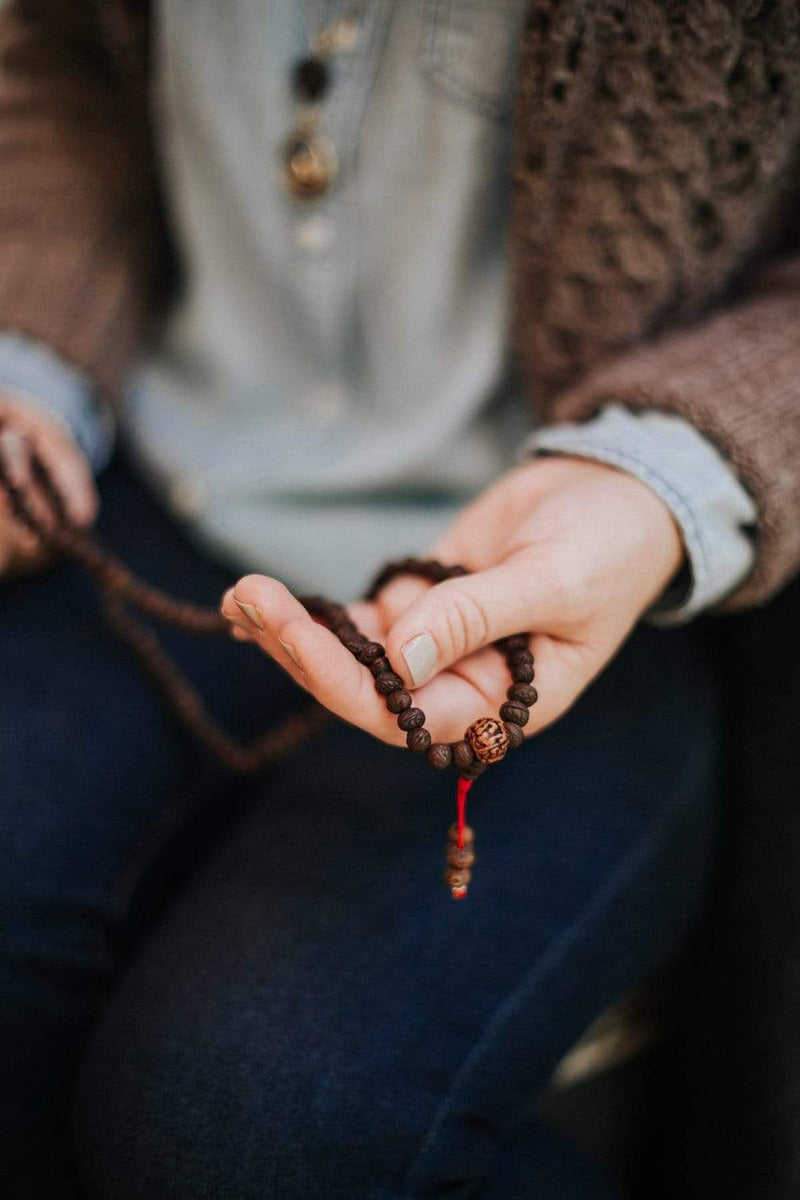 108 Bead Dark Raktu Prayer Mala - DharmaShop