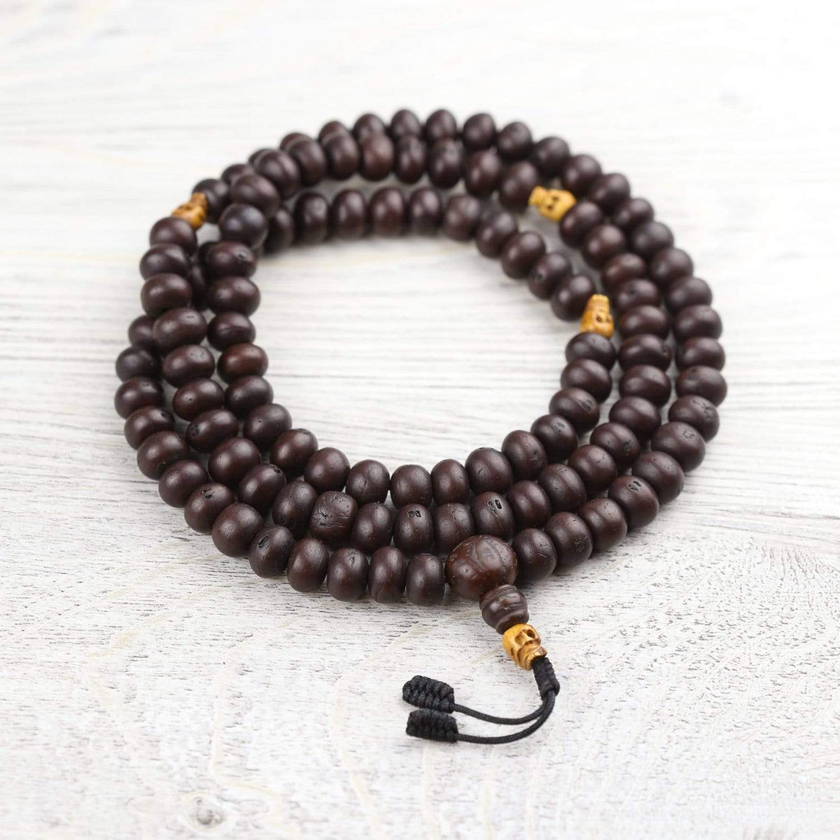 Bodhi & Skull Impermanence Mala Necklace - DharmaShop