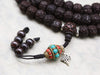 Mala Beads Dark Rudraksha Mala with Counters ML655B