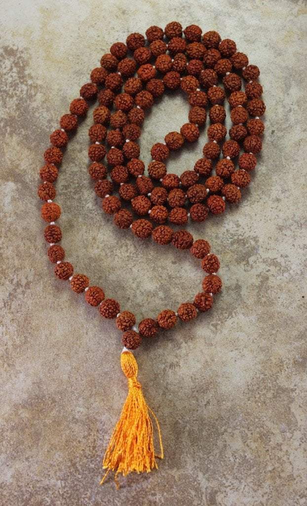 108- 8mm Rudraksha Mala Beads, 8mm Rudraksha Beads, Dyed Rudraksha,Mala  Making,How to Make a Mala,Natural Seed Beads,One Mala,MAN17-0112A