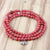 Mala Beads Default Pink Coral Elephant Stretchy Mala ml231