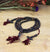 Mala Beads Default Small Dark Bone Mala with Counters ml221