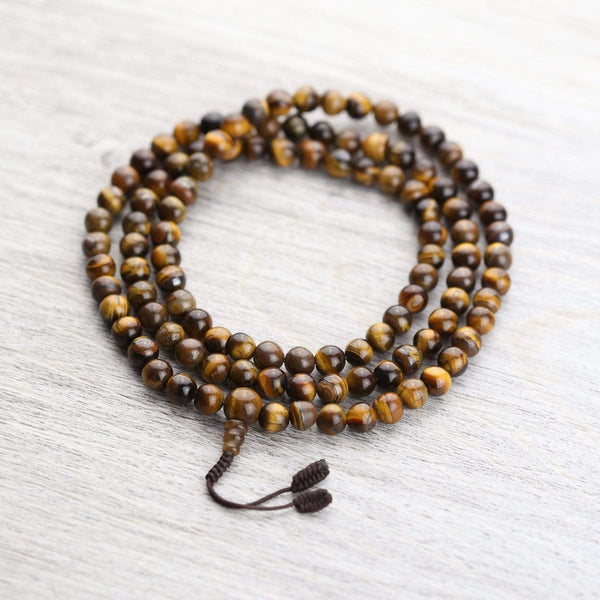 Mala Beads for Meditation: Tiger's Eye Mala Bundle Set - Mantrapiece
