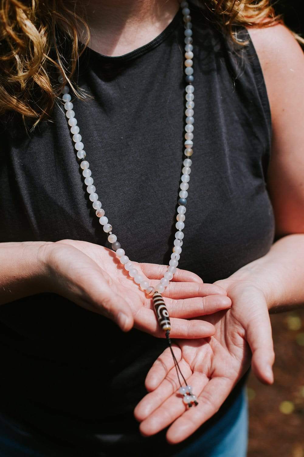 Mala Beads Harmony Dzi Mala & Bracelet Set