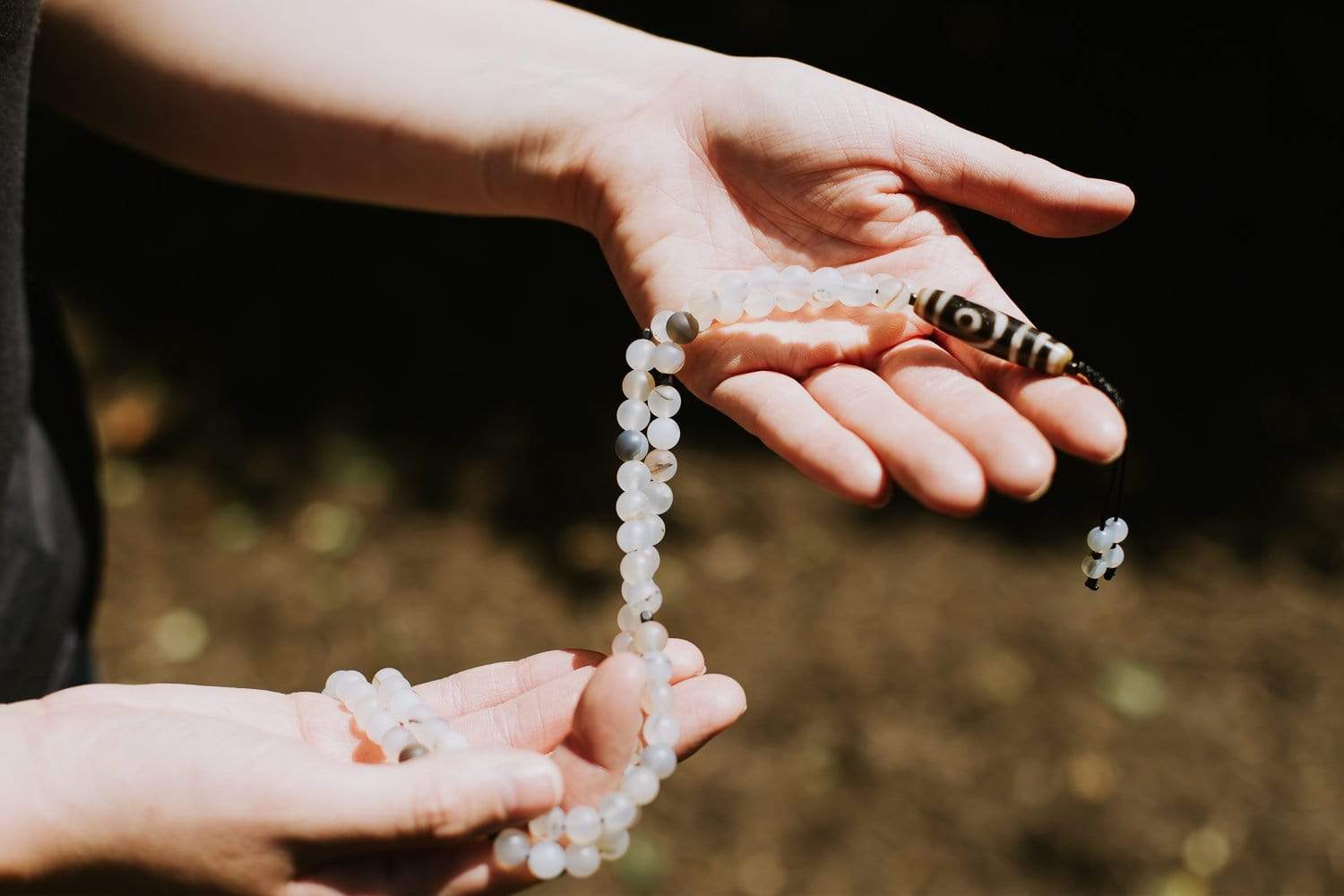 Mala Beads Harmony Dzi Mala & Bracelet Set