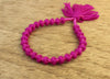 Mala Beads,Jewelry,New Items,Gifts,Under 35 Dollars,Men's Jewelry,Men,Women Default Fuchsia Wool Wrist Mala WM380